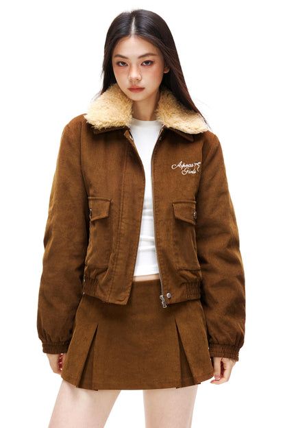 Retro Corduroy Jacket + Skirt