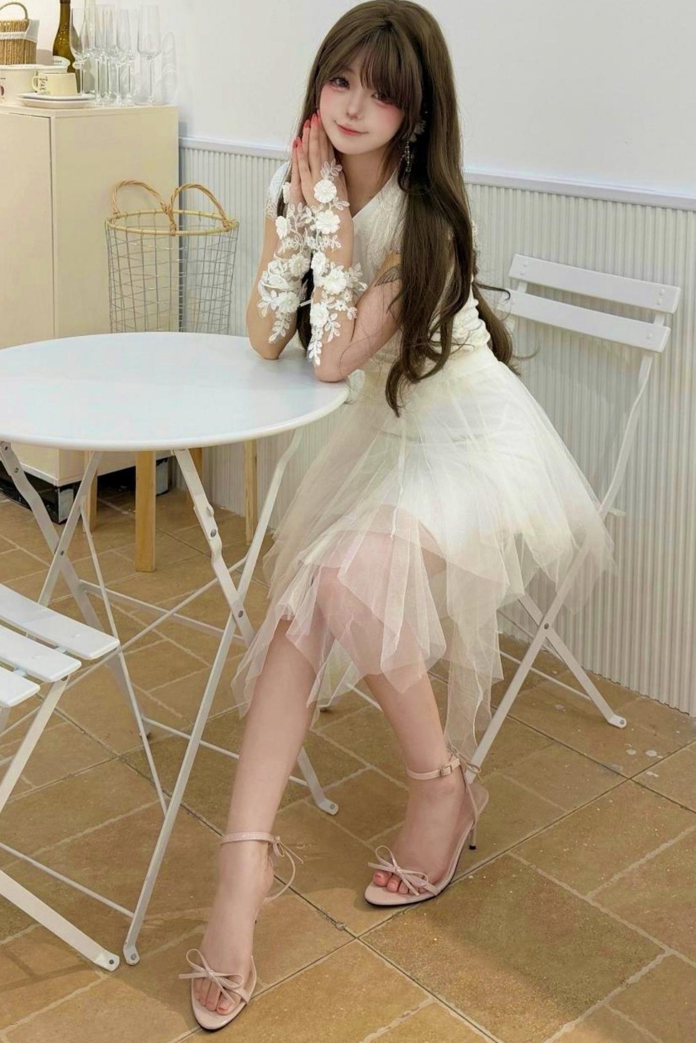 Fairy Lace Feather Top + Skirt