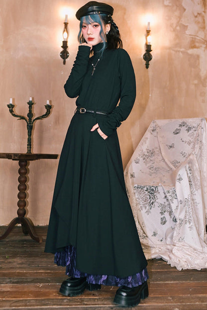 Double Structure Turtleneck Top