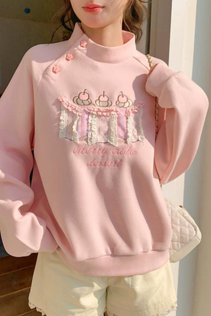 Sweet Forest Girl Loose Sweatshirt