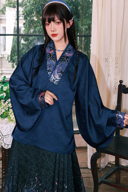 Gold Woven Hanfu Blouse