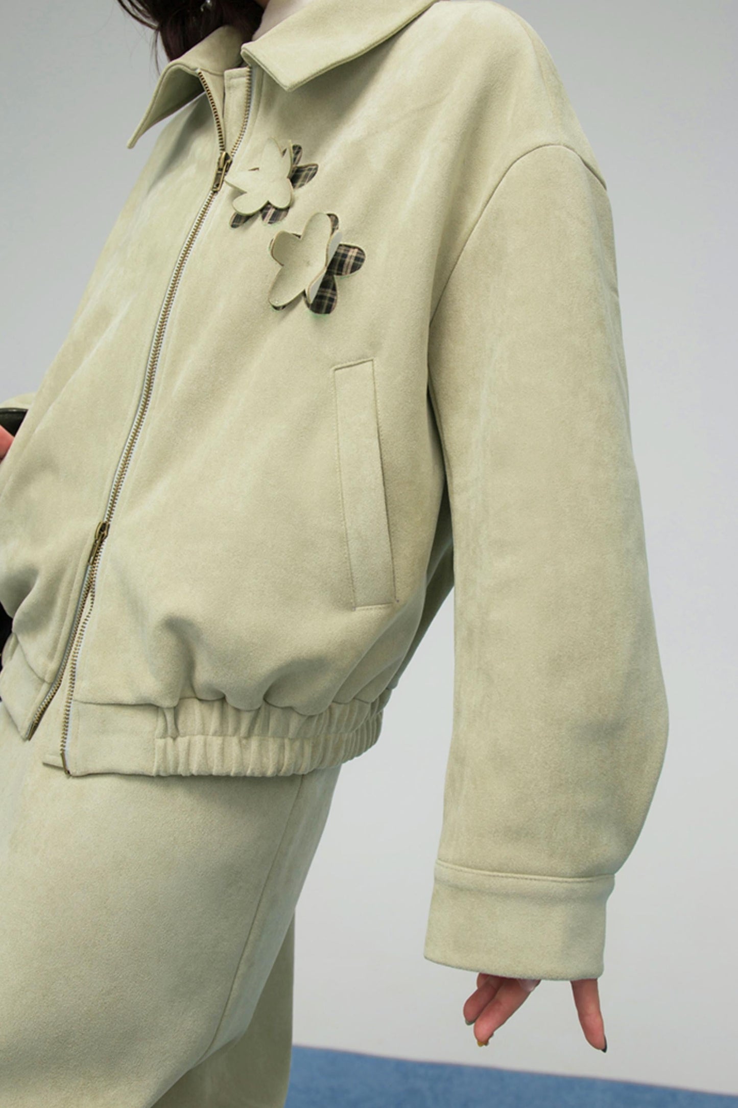 Retro Patchwork Jacket + Skirt