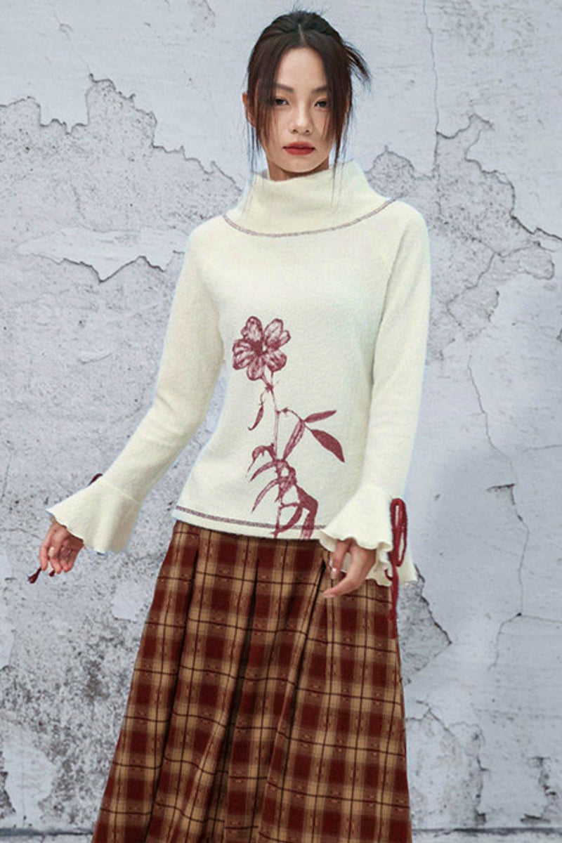 Color Blocked Plush Knit Sweaters