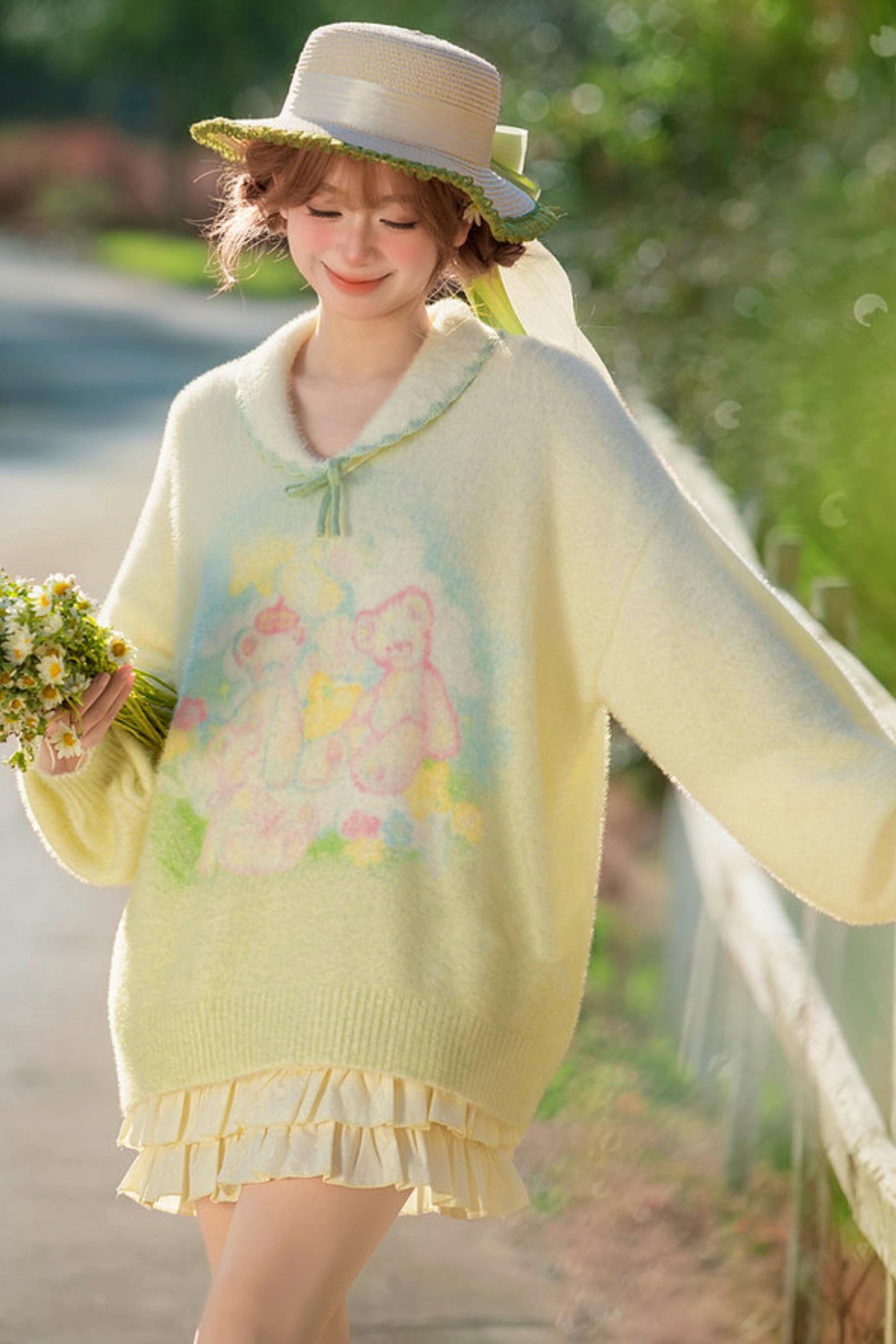Sweet Bear Knit Sweater