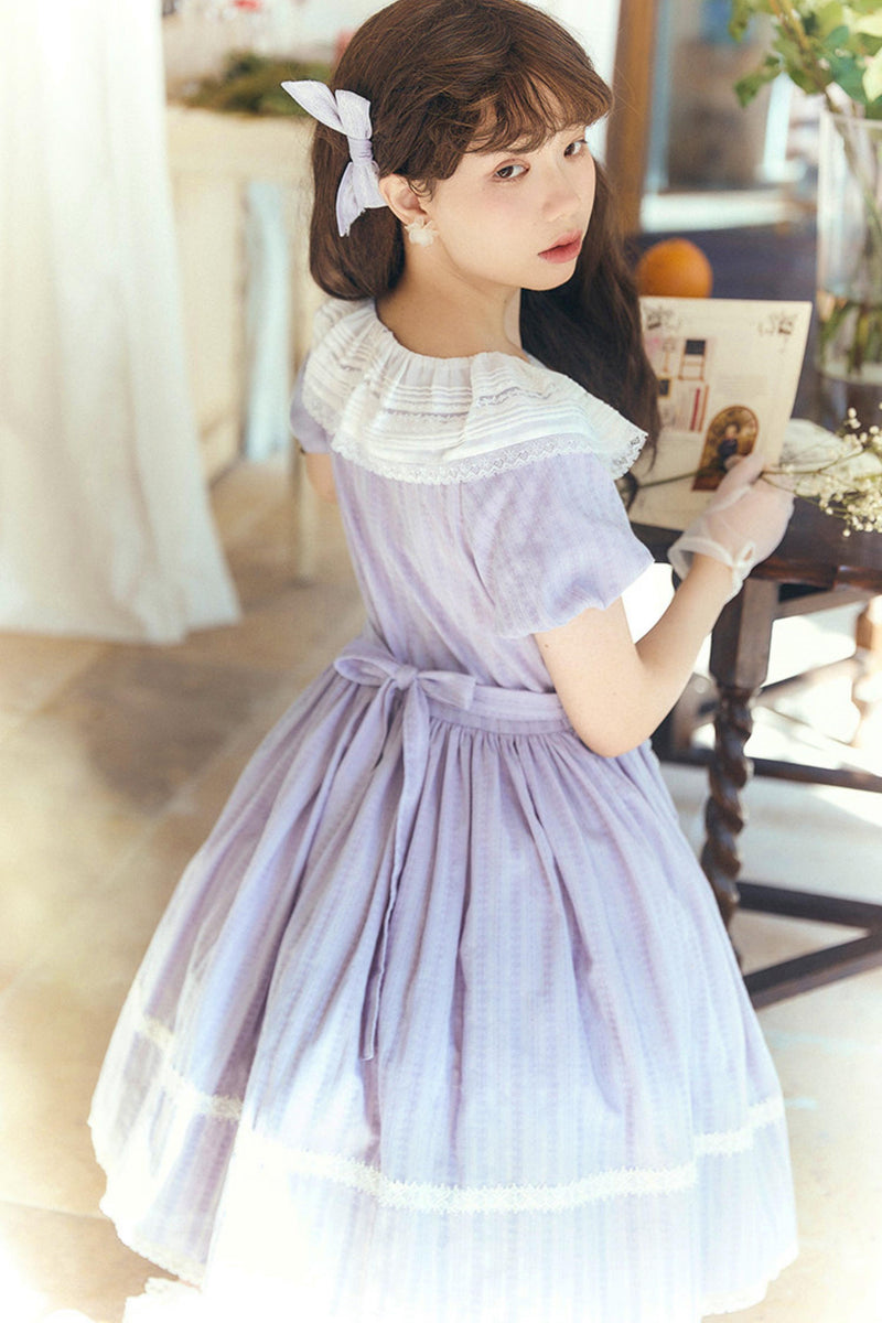 Lace Ribbon Maid Lolita Dress