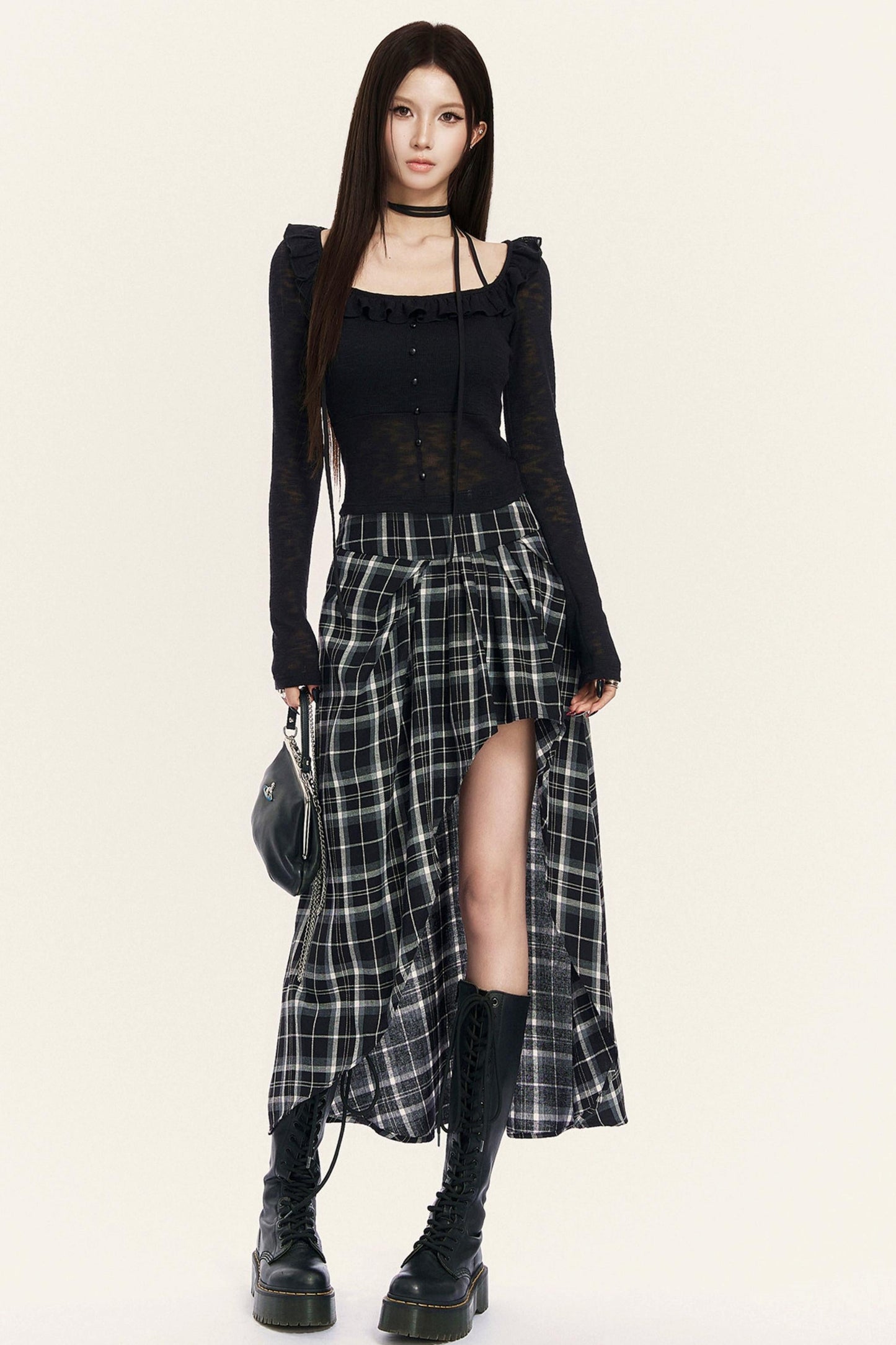 Heartbeat Ruffle Square Neck Top