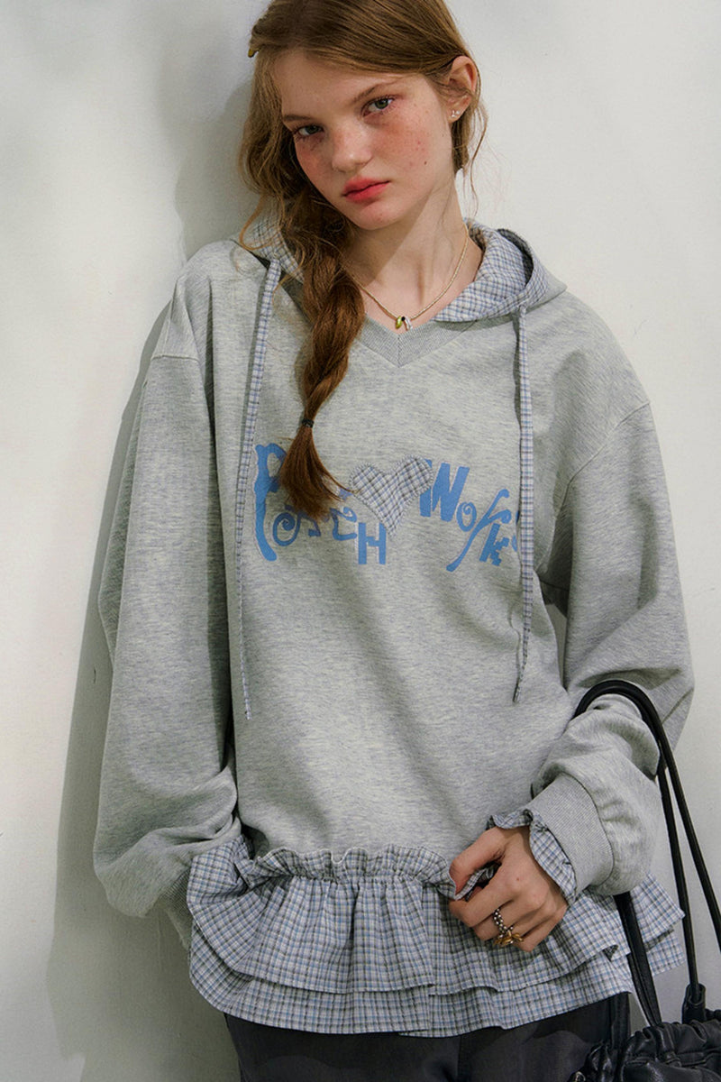 Loose Sweet Hooded Sweatshirt