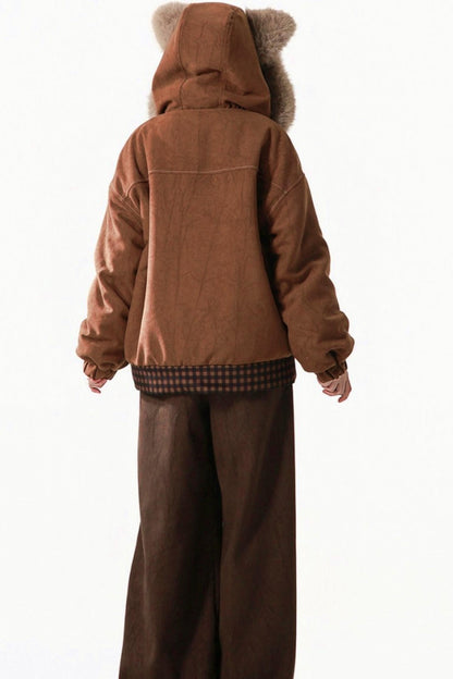 Brown Bear Fur Jacket + Pants