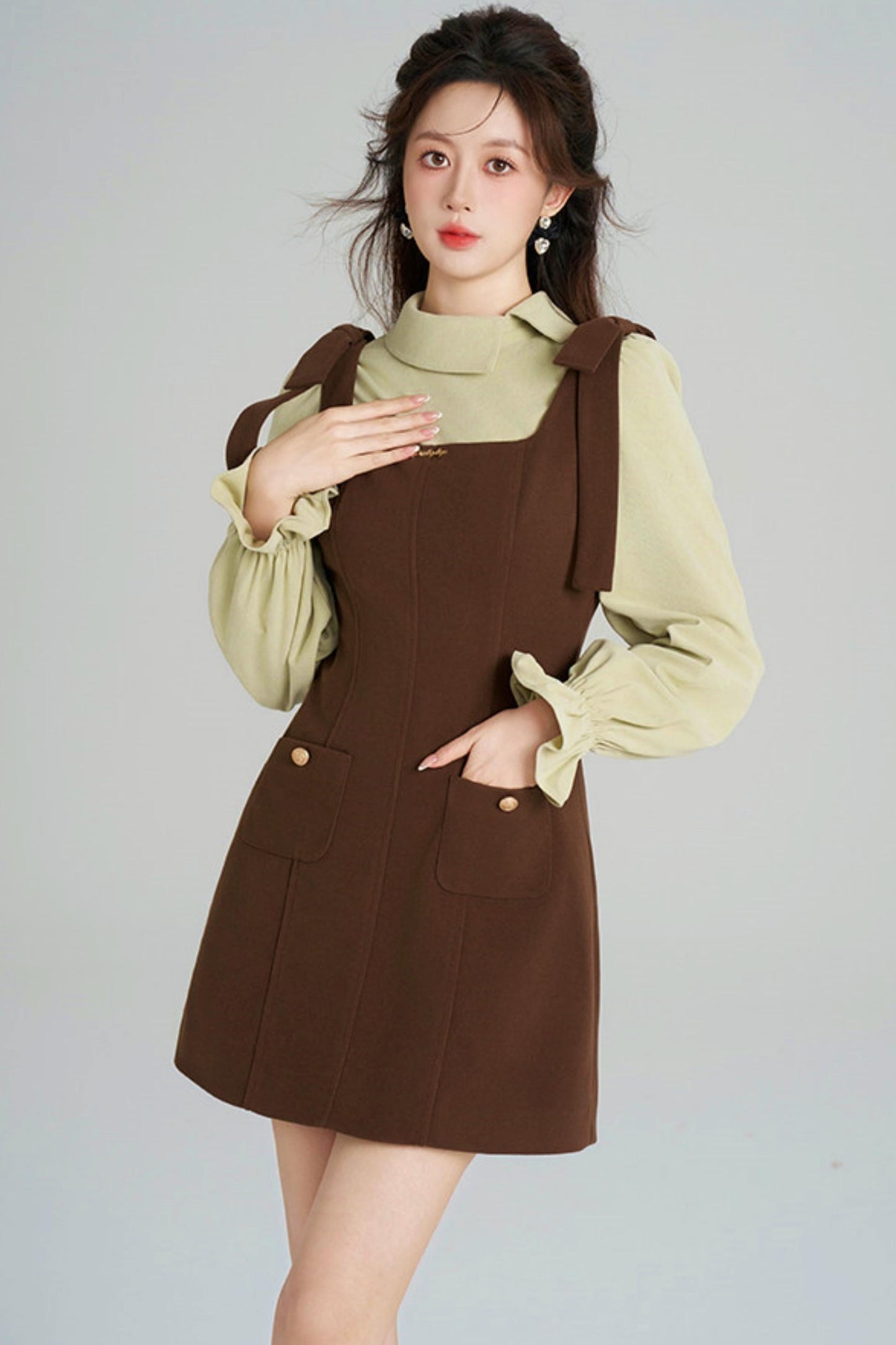 Waist-cinching Suit Dress