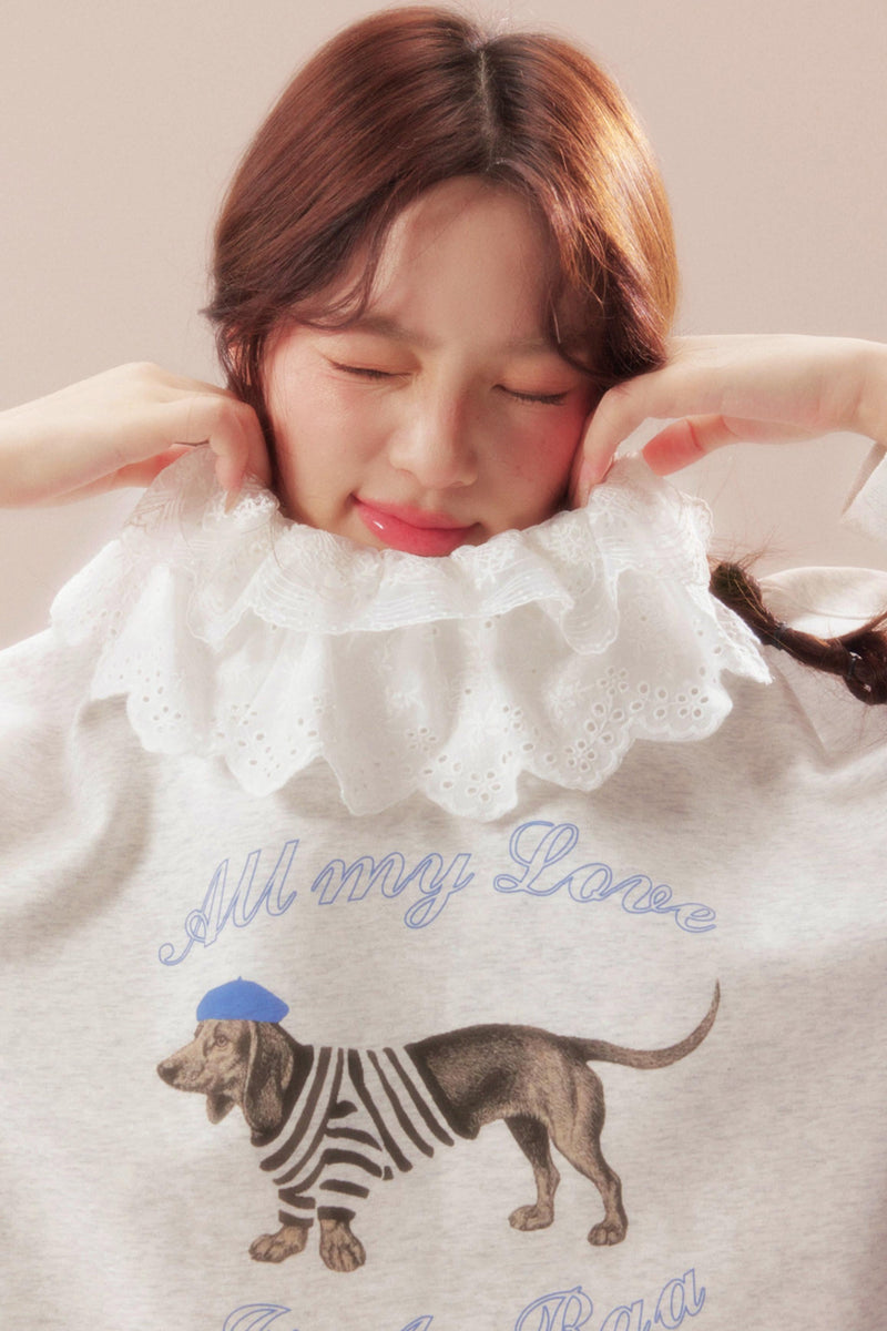 Daydreaming Lace Sweatshirt
