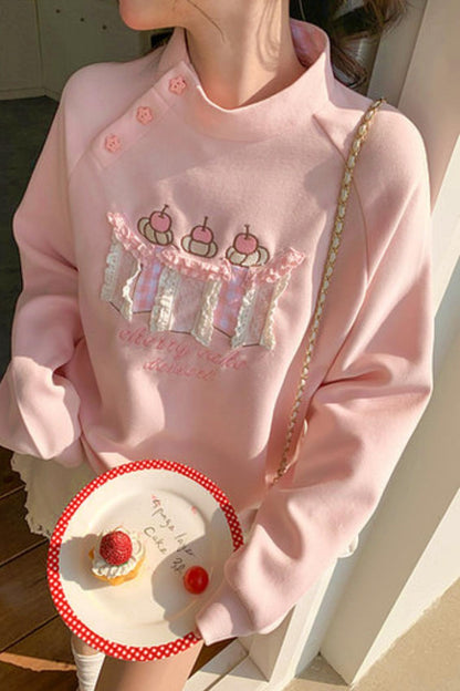 Sweet Forest Girl Loose Sweatshirt