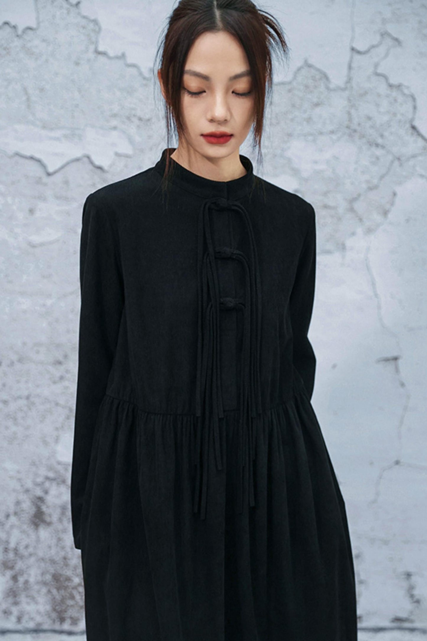 Retro Corduroy Chonchamp Dress