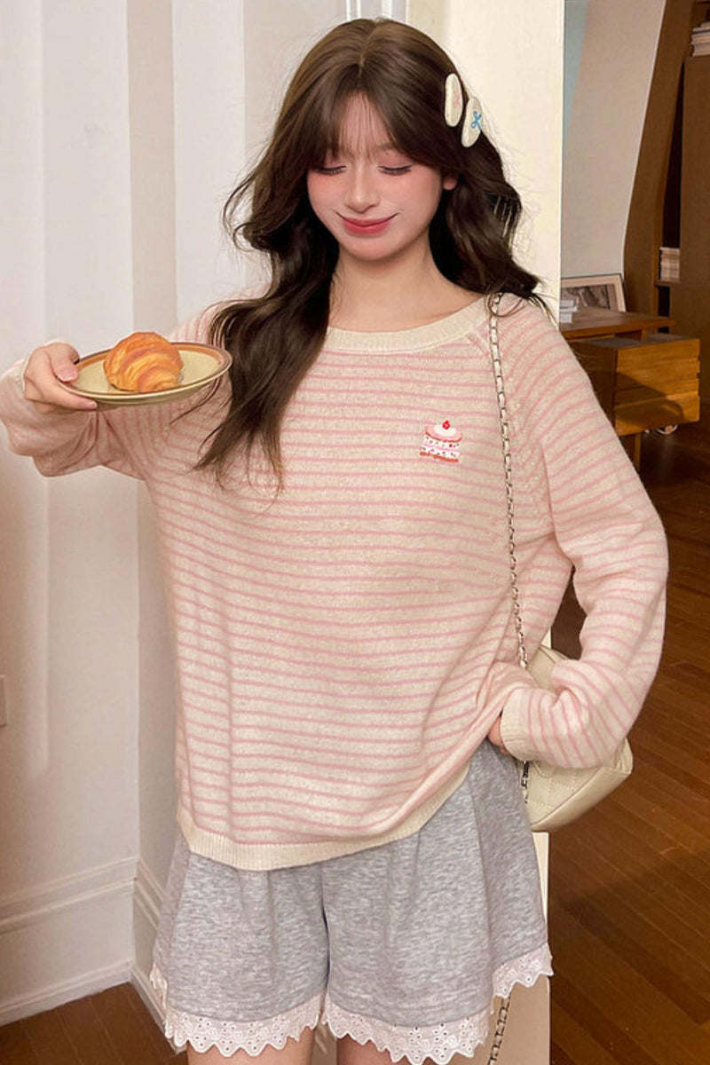 Sweet Cake Striped Top