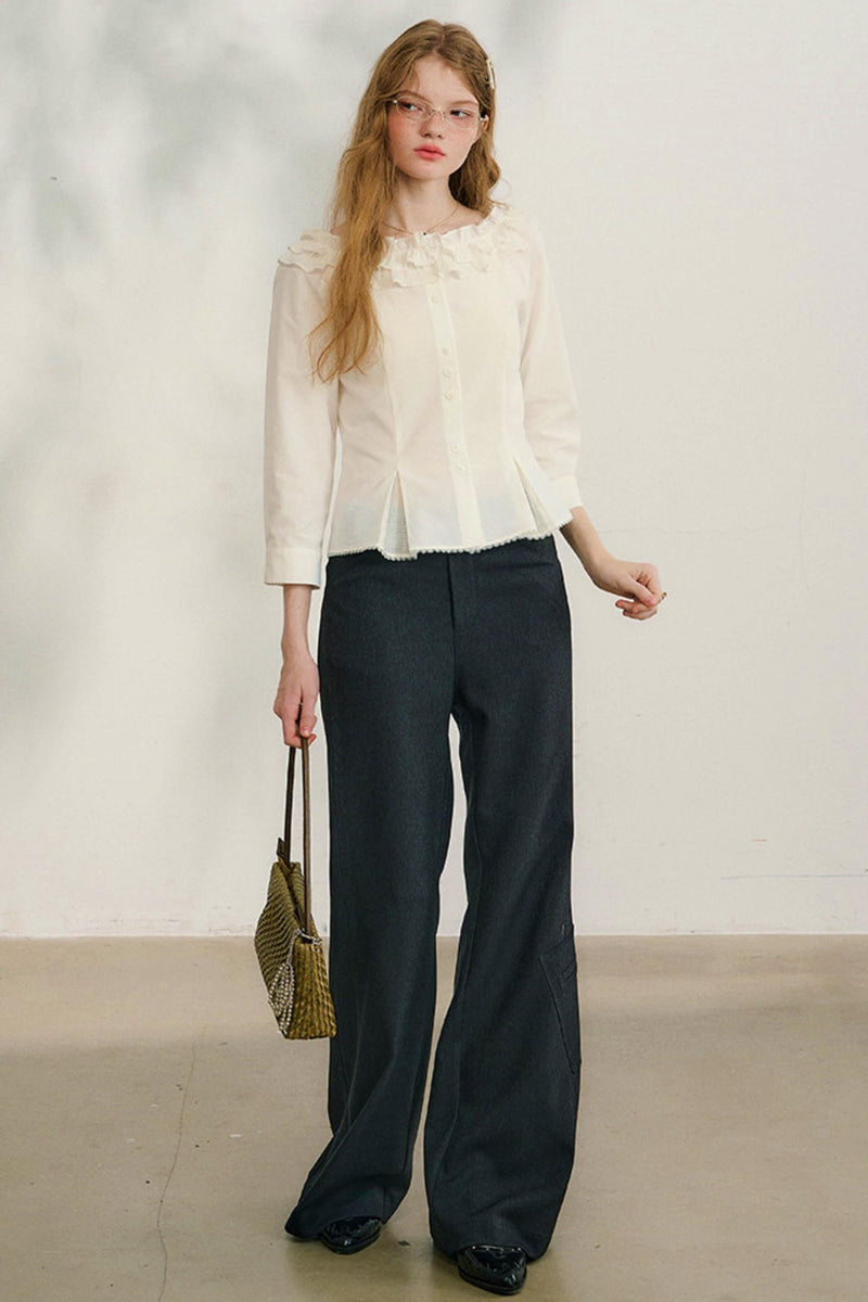 Love Ruffled Lace Blouse
