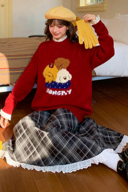 Puppy Knit Sweater