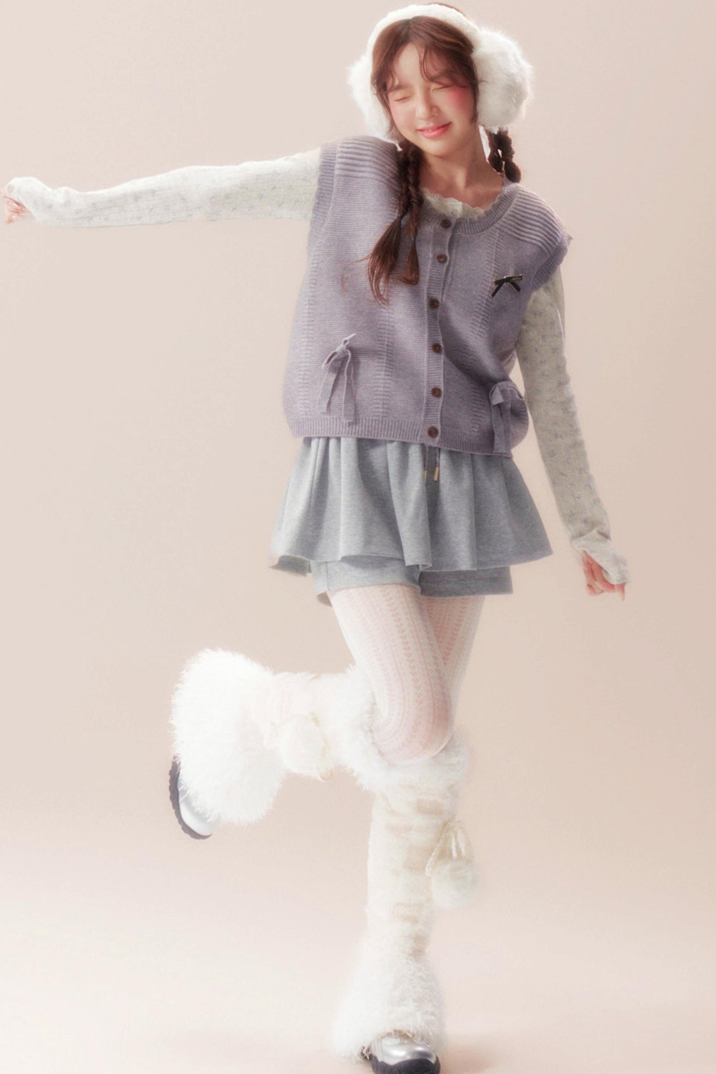 Moonlight Song Ribbon Knit Vest