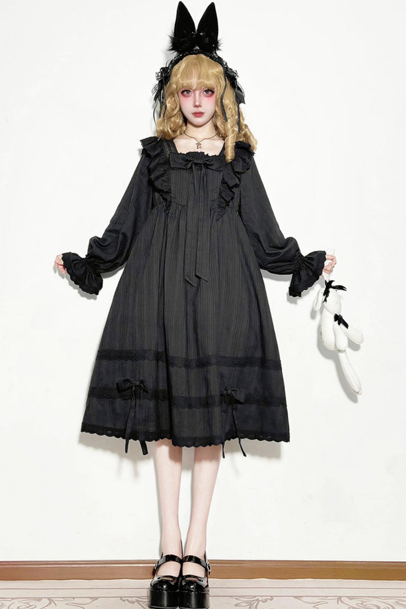 Lace Ribbon Gothic Princess Dress