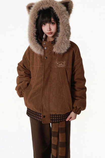 Brown Bear Fur Jacket + Pants