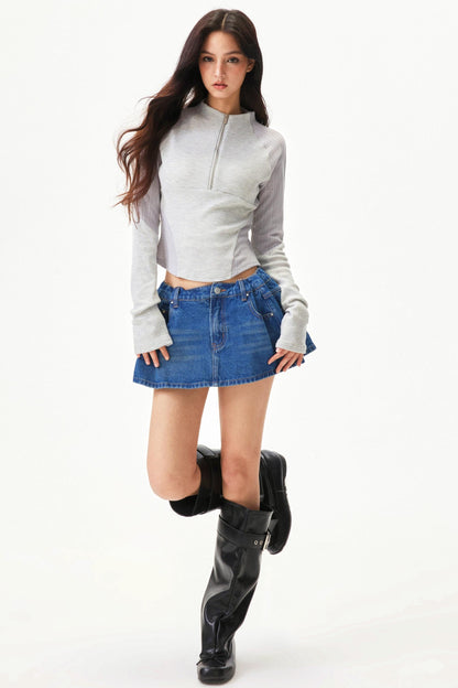 Spicy Waffle Patchwork Top