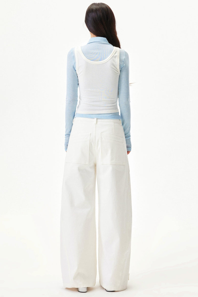 Fitted Tencel Knit Vest