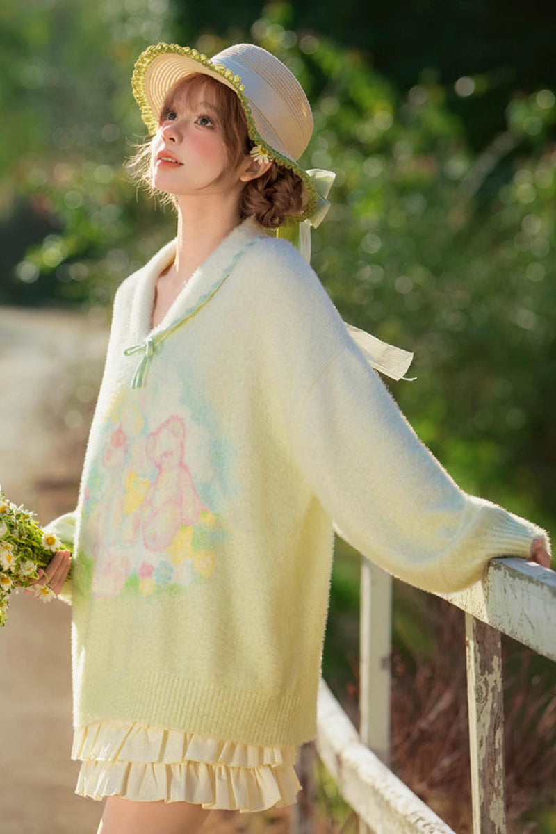 Sweet Bear Knit Sweater