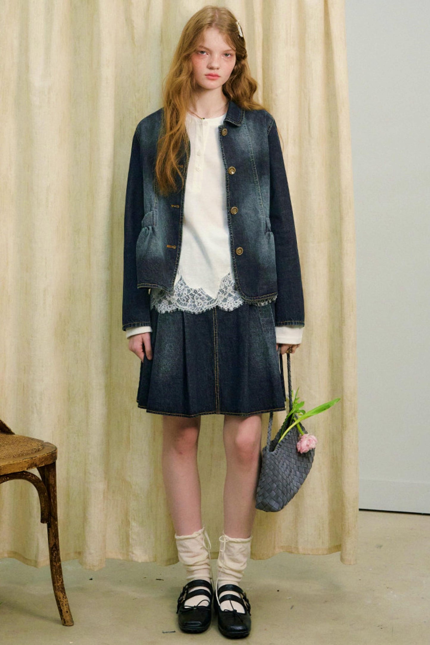 Love Diary Denim Jacket + Skirt