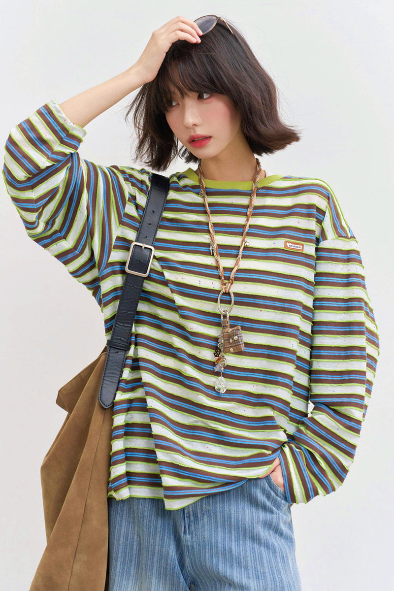 Striped Loose Mode Top
