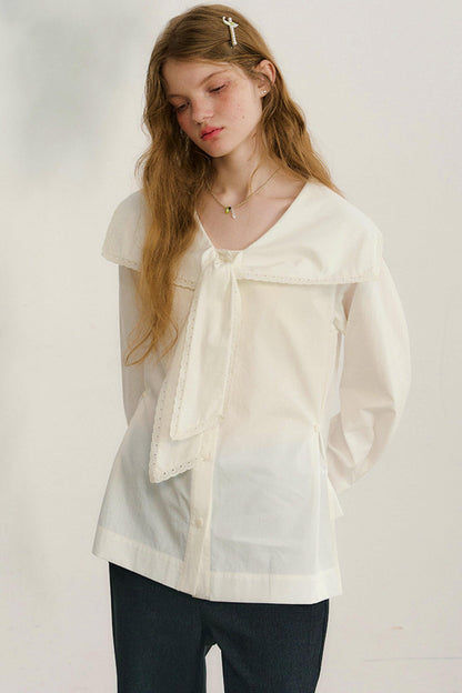 French Sailor Collar Blouse