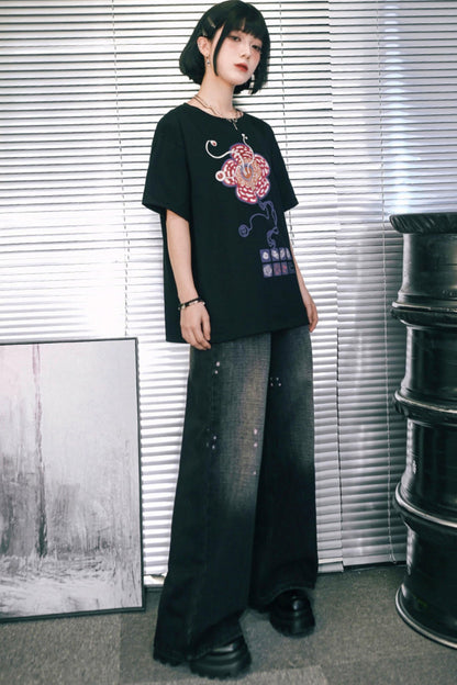 King Flower Cotton Top
