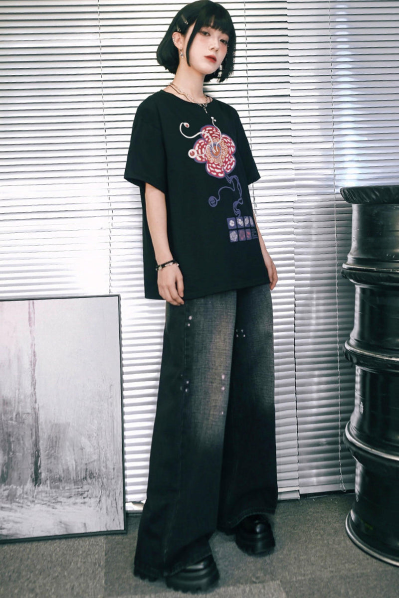 King Flower Cotton Top
