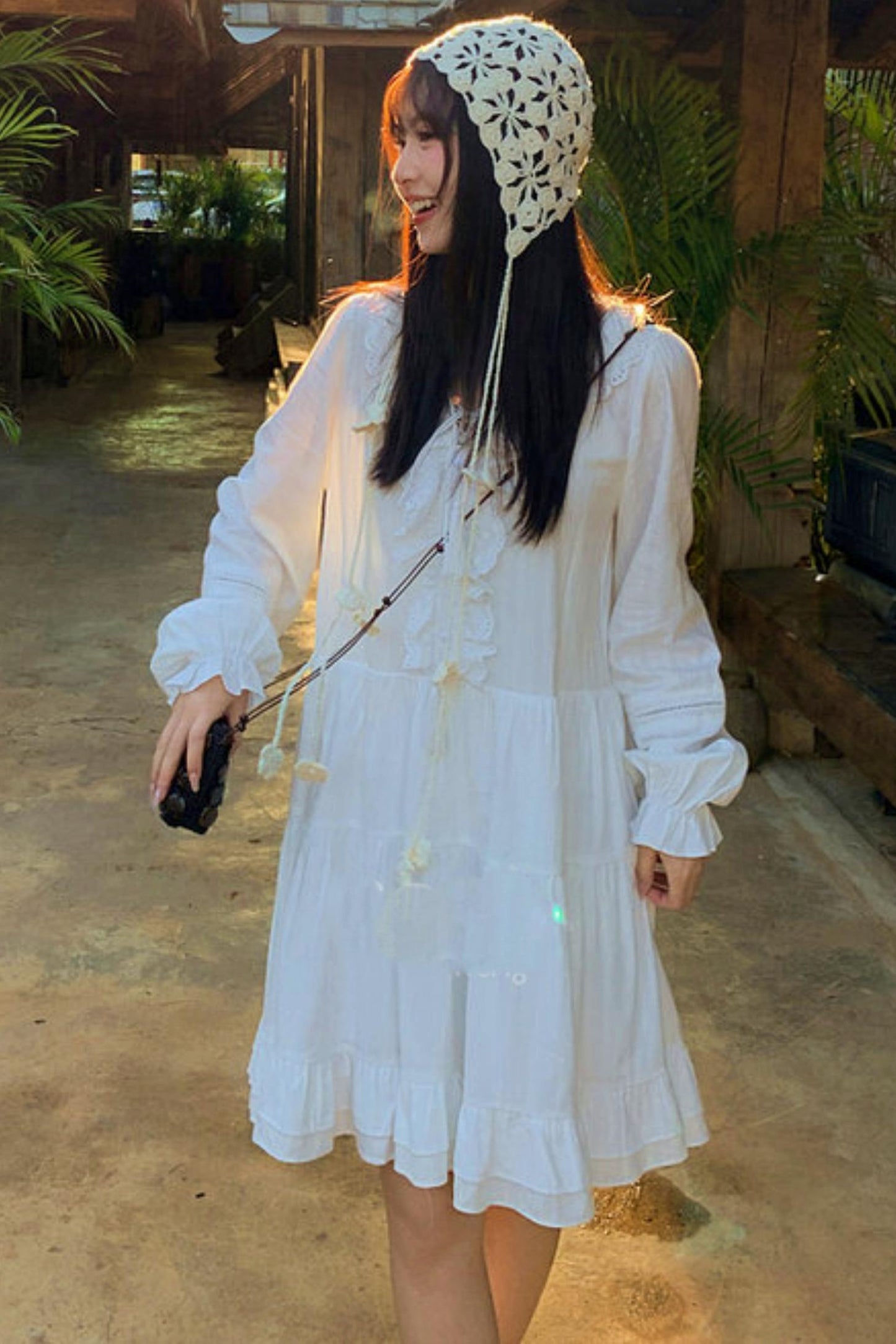 Lace Pure Sleeve Dress