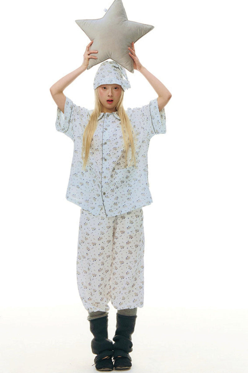 Custom Pony Printed Pajama Top + Pants