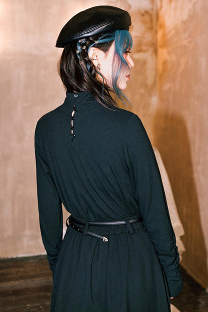 Double Structure Turtleneck Top