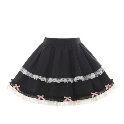 Bear Angel One-shoulder Top + Tiered Skirt