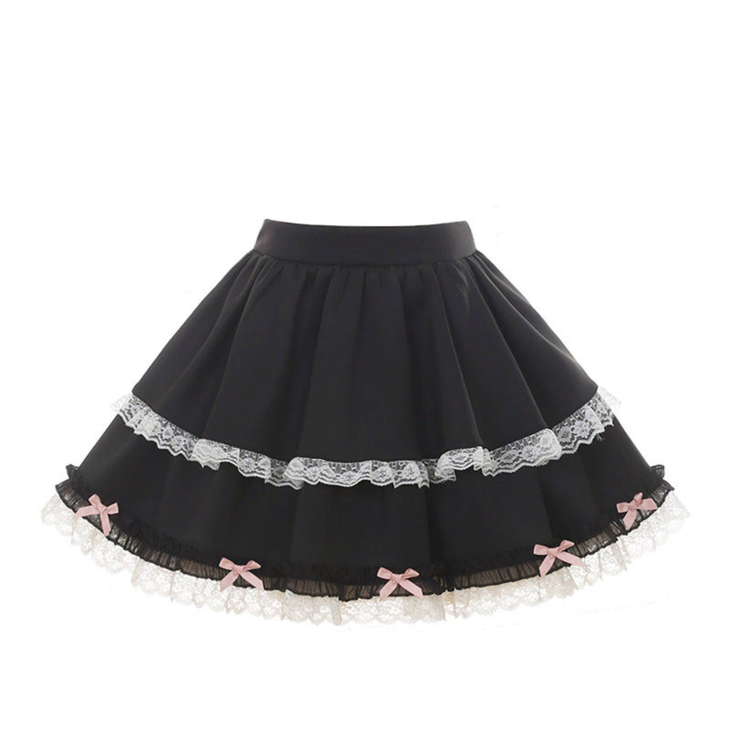Bear Angel One-shoulder Top + Tiered Skirt