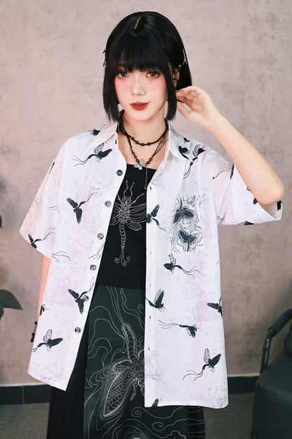 Short Sleeve Eternity Print Top