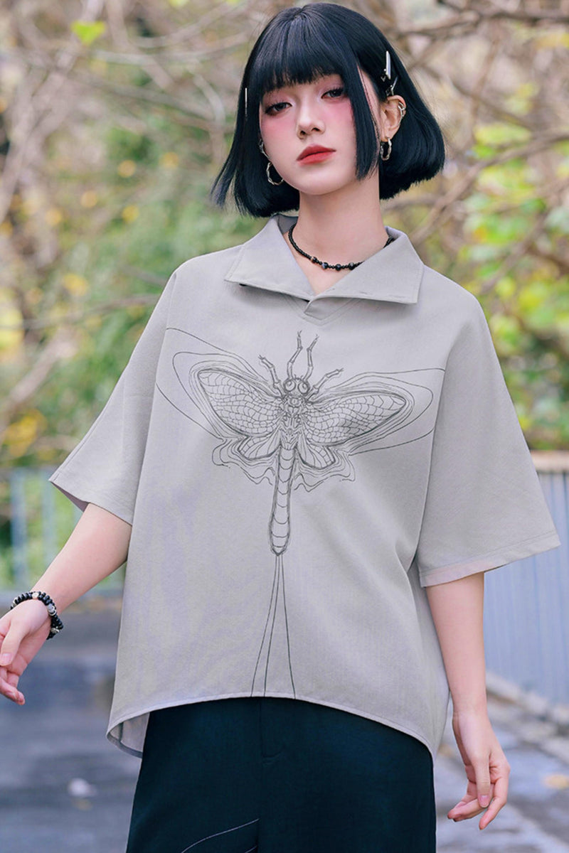 Eternity Printed Mid-sleeve Top