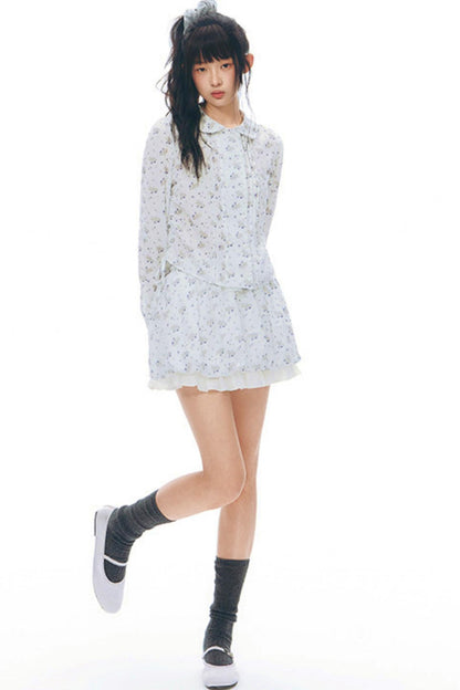 Pony Print Top + Skirt