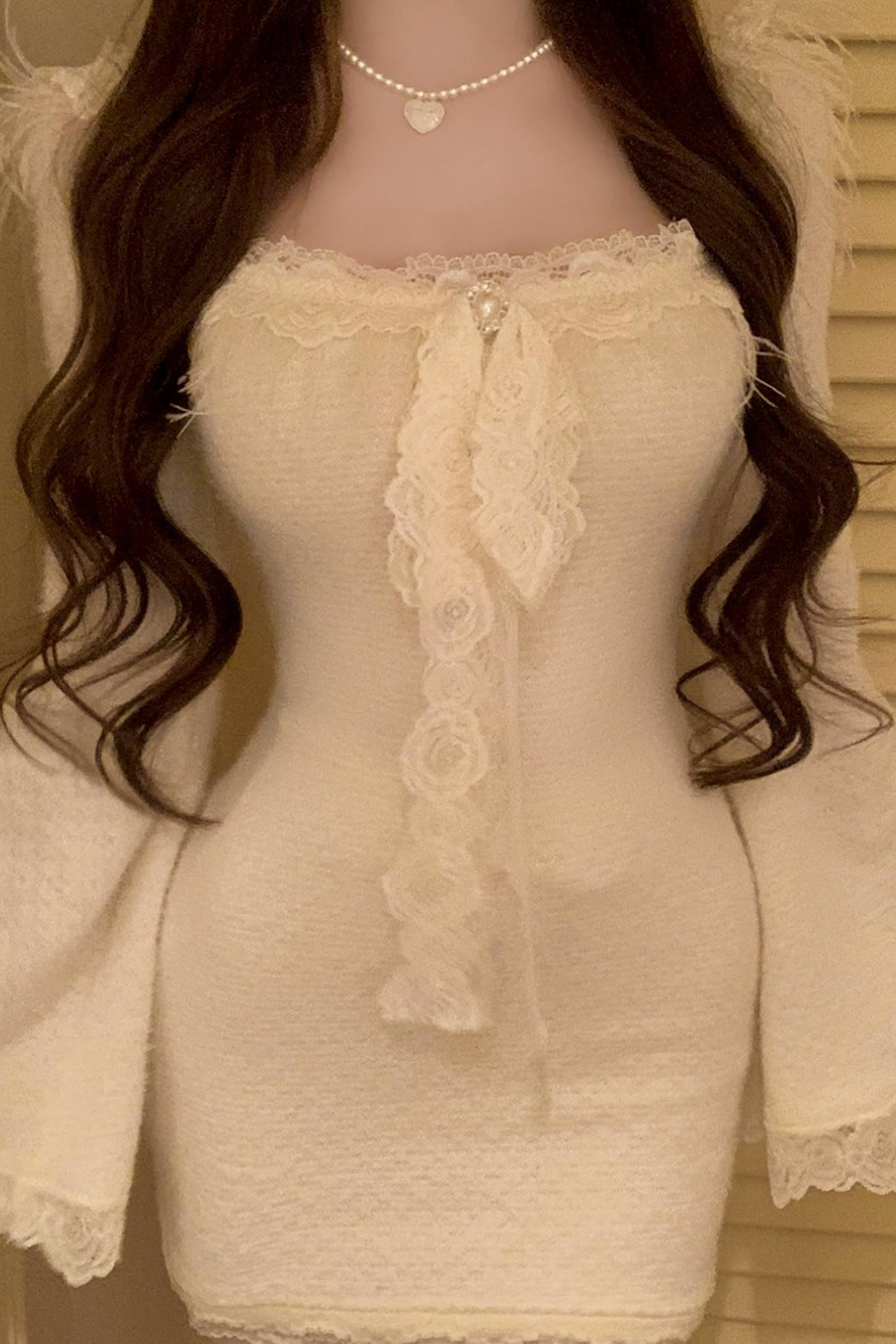 French Sweet Slim Lace Dress