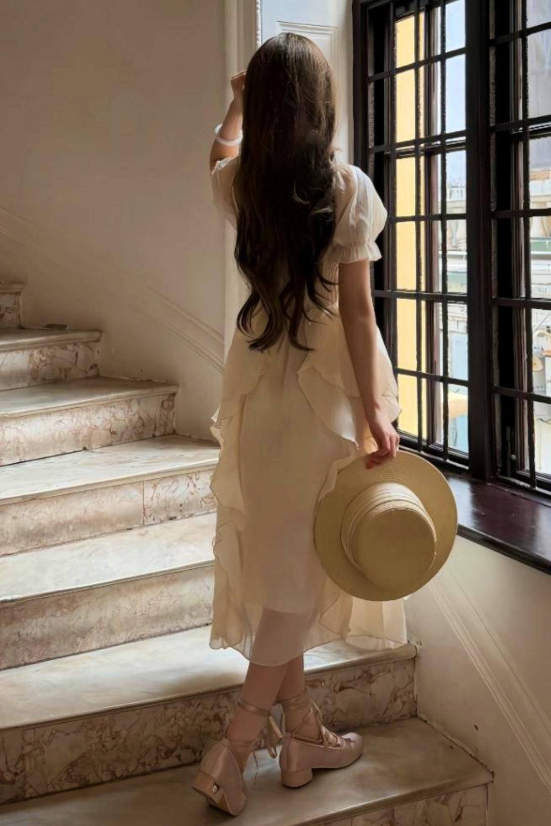 French Ruffle Princess Dress