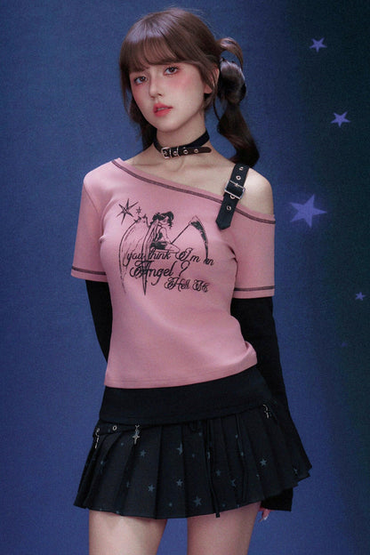 Sweet Raspberry Off Shoulder Top