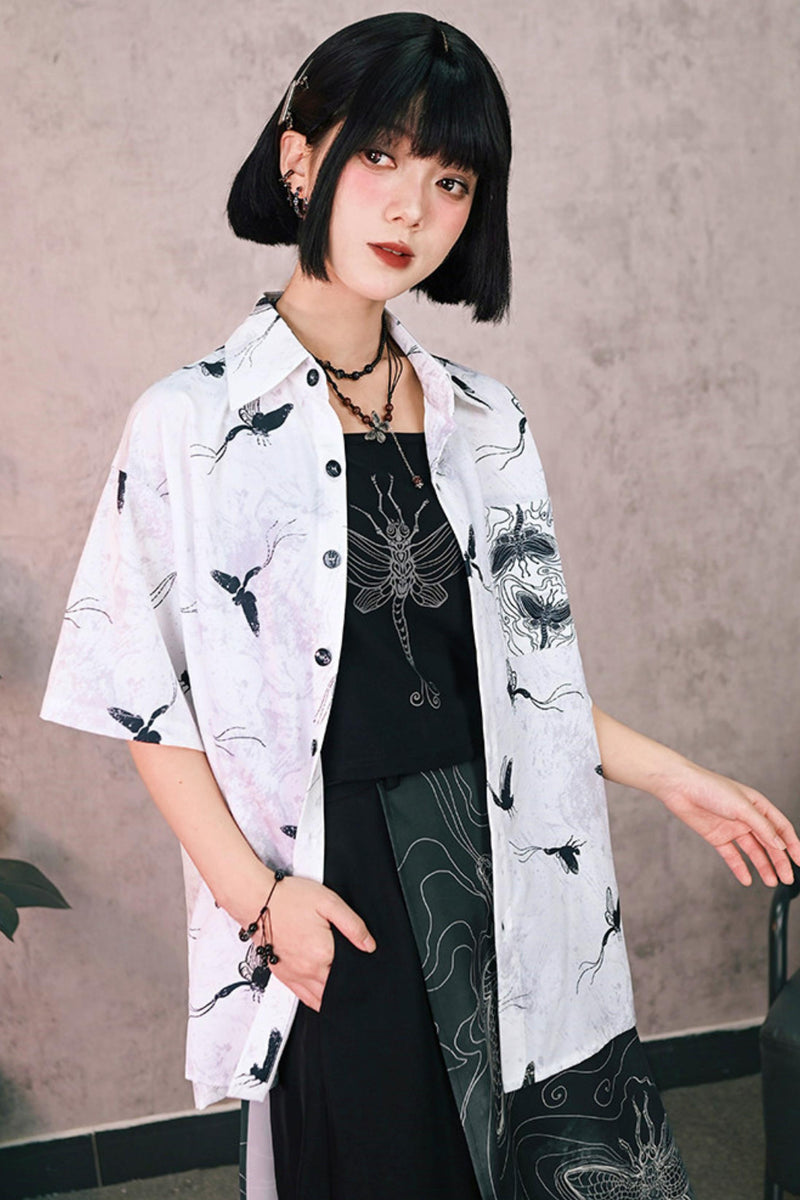 Short Sleeve Eternity Print Top