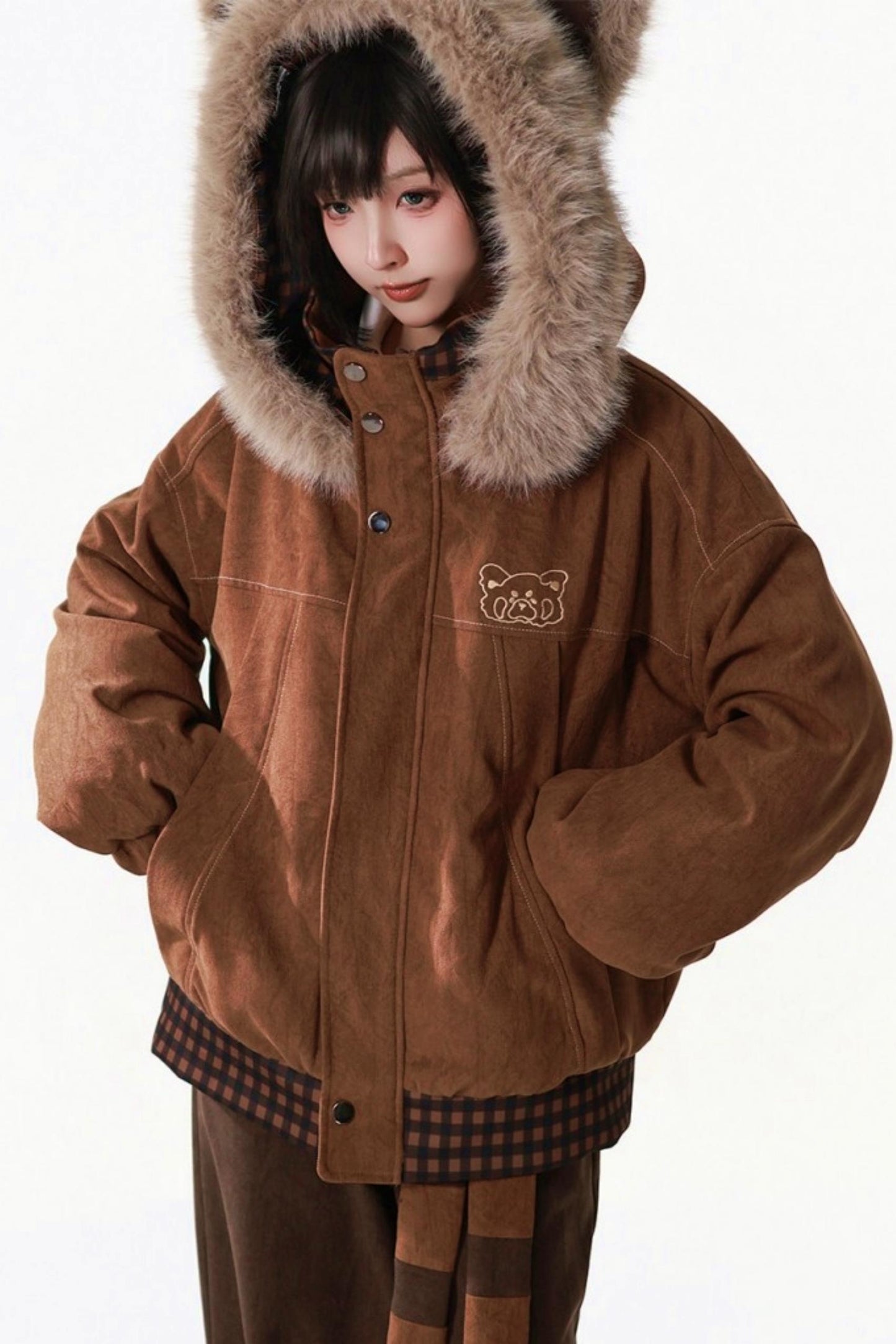 Brown Bear Fur Jacket + Pants