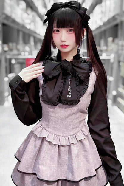 Dark Kawaii Logo Ribbon Dress