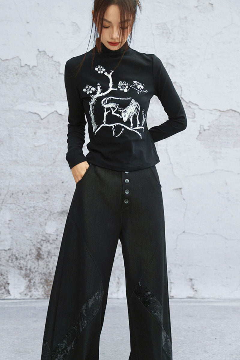 Artistic Knit Slim Fit Top