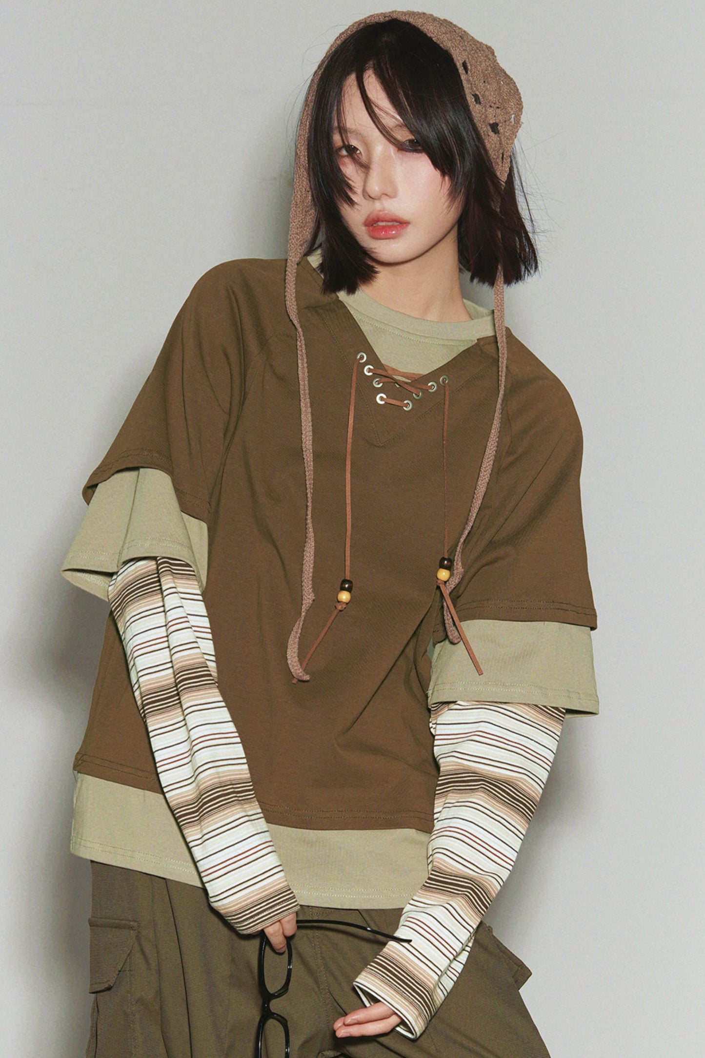 Gravity Patchwork Color Block Top