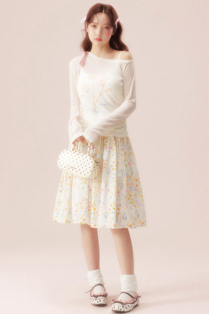 Gardenia Whispering Off-shoulder Blouse
