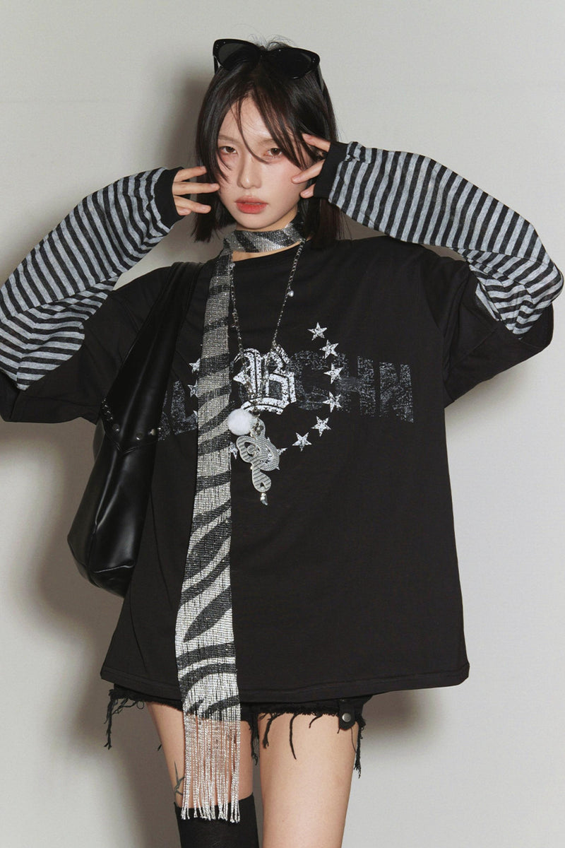 Gravity Patchwork Color Block Top