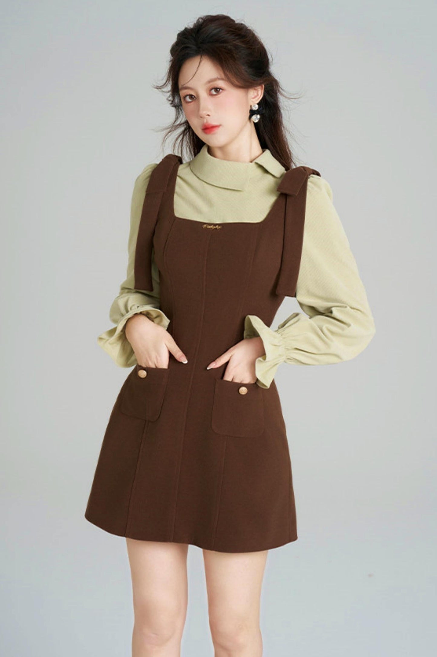 Waist-cinching Suit Dress