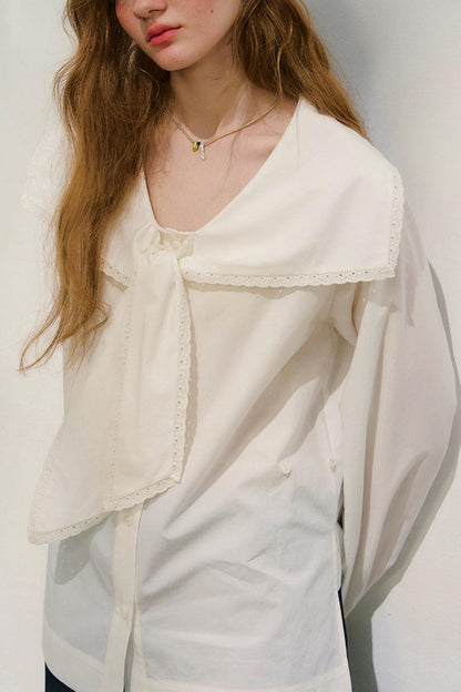 French Sailor Collar Blouse
